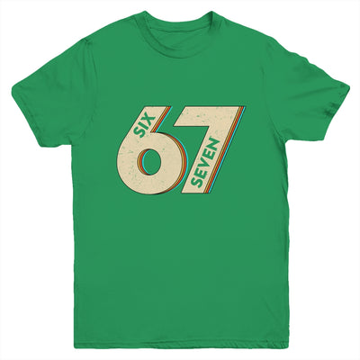 Six Seven 6 7 Meme 67 Funny Retro Boys Kids Youth Shirt | siriusteestore