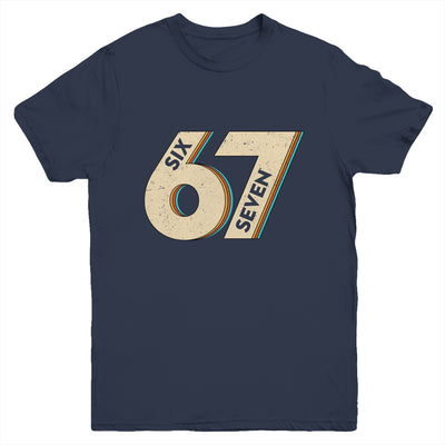 Six Seven 6 7 Meme 67 Funny Retro Boys Kids Youth Shirt | siriusteestore