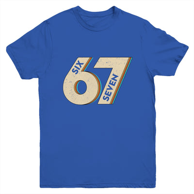 Six Seven 6 7 Meme 67 Funny Retro Boys Kids Youth Shirt | siriusteestore