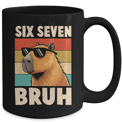 Six Seven Bruh Capybara Funny 67 6 7 Meme Kids Boys Mug | siriusteestore
