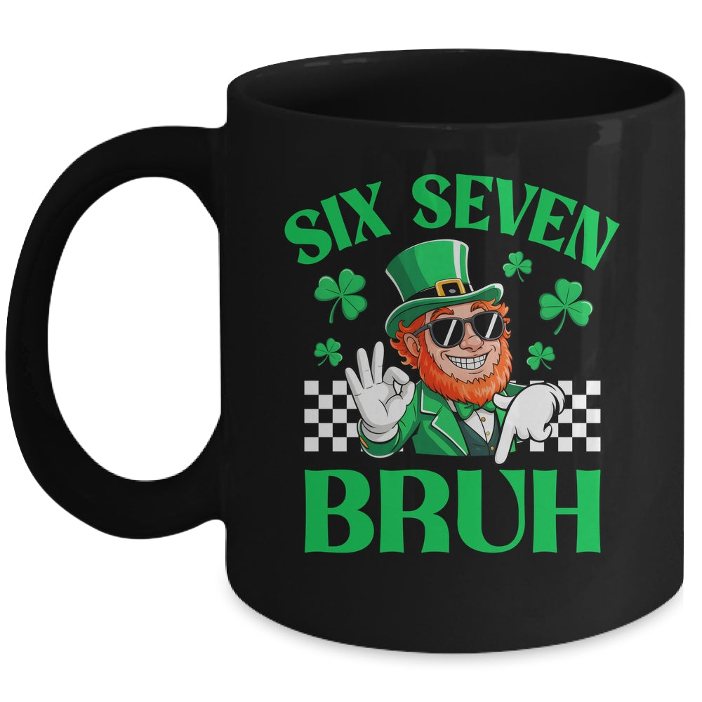 Six Seven Bruh St Patricks Day 6 7 Meme 67 Kids Youth Boys Mug | siriusteestore