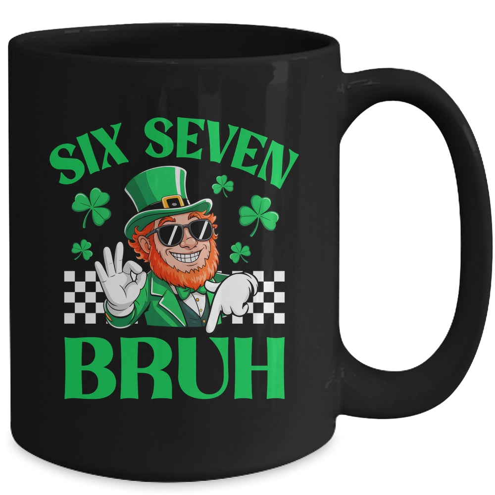 Six Seven Bruh St Patricks Day 6 7 Meme 67 Kids Youth Boys Mug | siriusteestore