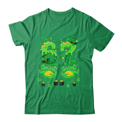 Six Seven Meme 67 St Patricks Day Shamrock Men Women Kids Shirt & Hoodie | siriusteestore
