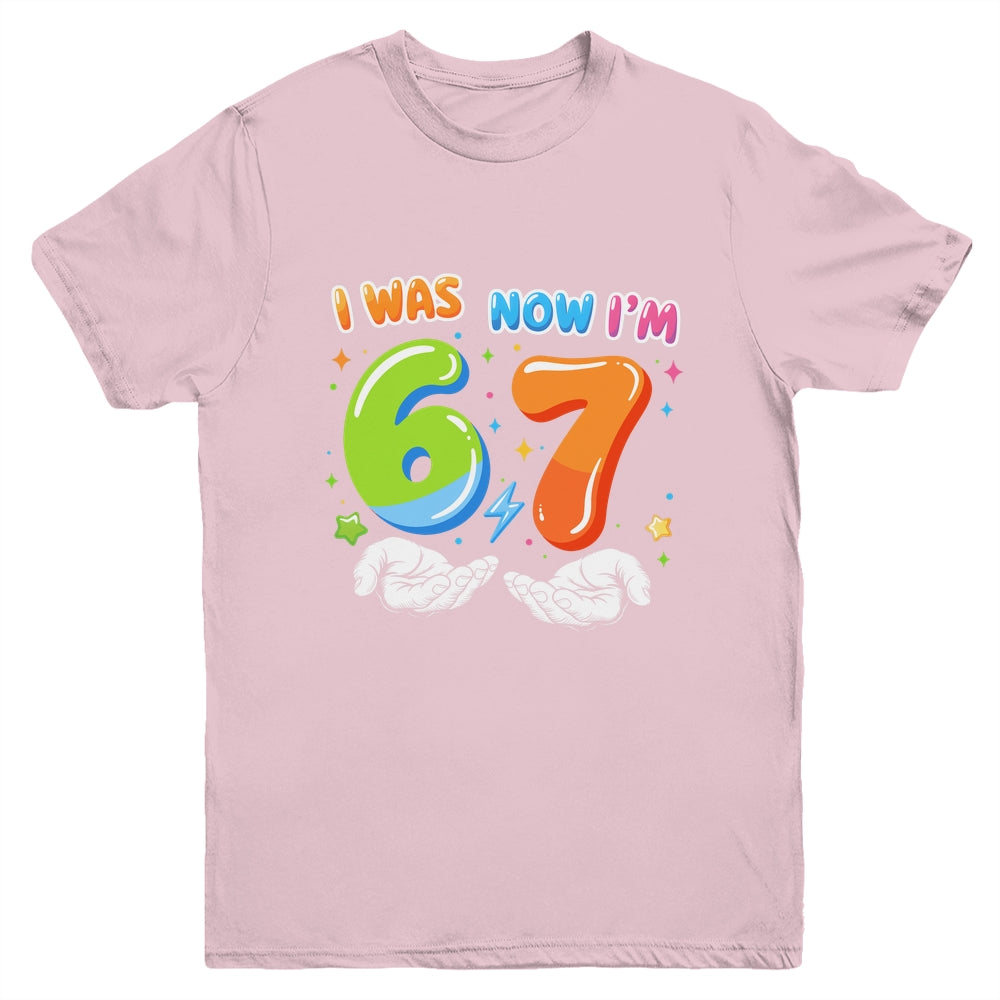 Six Seven Meme Funny 7 Year Old Birthday Was 6 Now I'm 7 Youth Shirt | siriusteestore