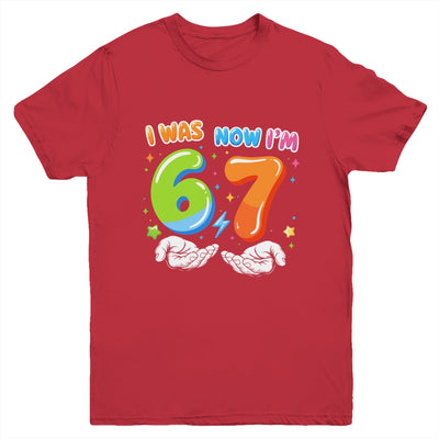 Six Seven Meme Funny 7 Year Old Birthday Was 6 Now I'm 7 Youth Shirt | siriusteestore