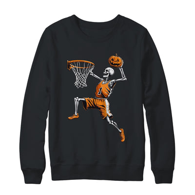 Skeleton Basketball Player Men Boys Spooky For Halloween Shirt & Sweatshirt | siriusteestore