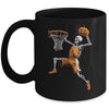 Skeleton Basketball Player Men Boys Spooky For Halloween Mug | siriusteestore