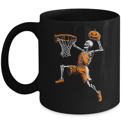 Skeleton Basketball Player Men Boys Spooky For Halloween Mug | siriusteestore