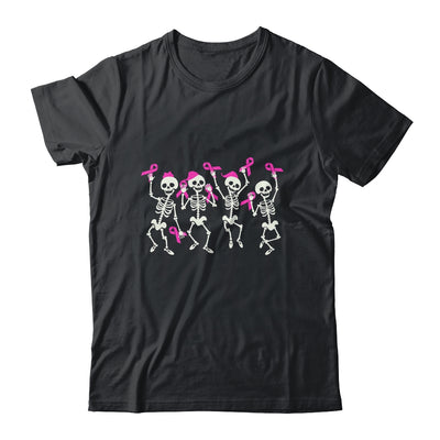 Skeleton Breast Cancer Awareness Pink Ribbon Women Men Kids Shirt & Hoodie | siriusteestore