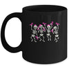 Skeleton Breast Cancer Awareness Pink Ribbon Women Men Kids Mug | siriusteestore