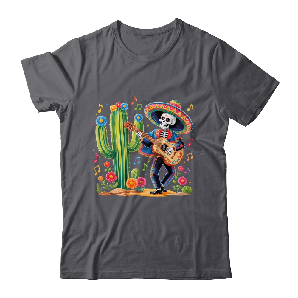 Skeleton Cinco De Mayo Fiesta Mexican Men Guitar Cactus Shirt & Hoodie | siriusteestore