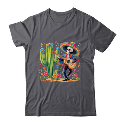 Skeleton Cinco De Mayo Fiesta Mexican Men Guitar Cactus Shirt & Hoodie | siriusteestore