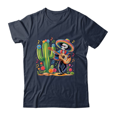 Skeleton Cinco De Mayo Fiesta Mexican Men Guitar Cactus Shirt & Hoodie | siriusteestore