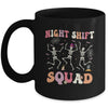 Skeleton Dancing Nurse Night Shift Squad Halloween Women Mug | siriusteestore