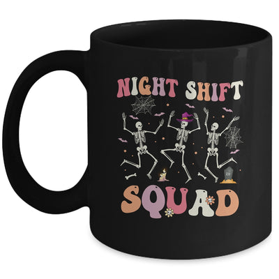 Skeleton Dancing Nurse Night Shift Squad Halloween Women Mug | siriusteestore