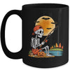 Skeleton Fishing Halloween Costume Funny Fishing Boys Kids Mug | siriusteestore