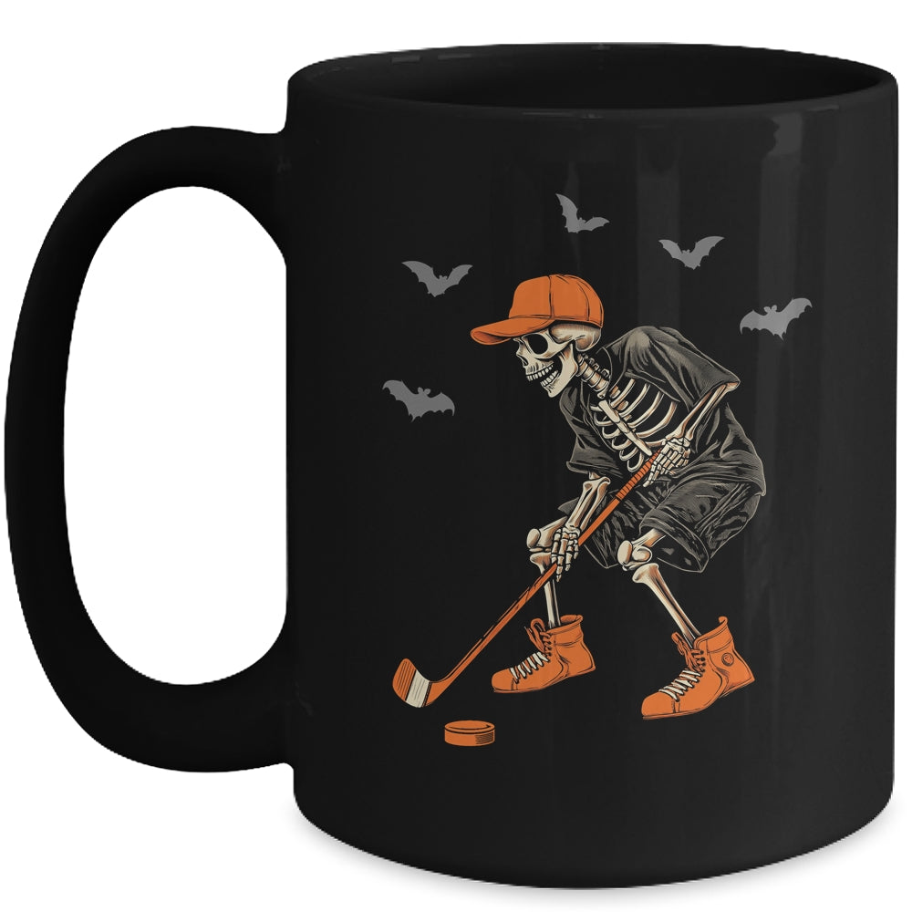 Skeleton Hockey Halloween Costume Sport Men Boys Graphic Mug | siriusteestore