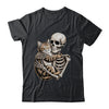 Skeleton Hugging Cat Lover Halloween Cat Mom Dad Shirt & Hoodie | siriusteestore