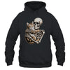 Skeleton Hugging Cat Lover Halloween Cat Mom Dad Shirt & Hoodie | siriusteestore