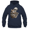 Skeleton Hugging Cat Lover Halloween Cat Mom Dad Shirt & Hoodie | siriusteestore