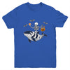Skeleton Riding Mummy Orca Halloween Costume Whale Youth Shirt | siriusteestore