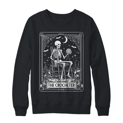 Skeleton The Crocheter Tarot Card Knitter Crochet Lover Shirt & Sweatshirt | siriusteestore