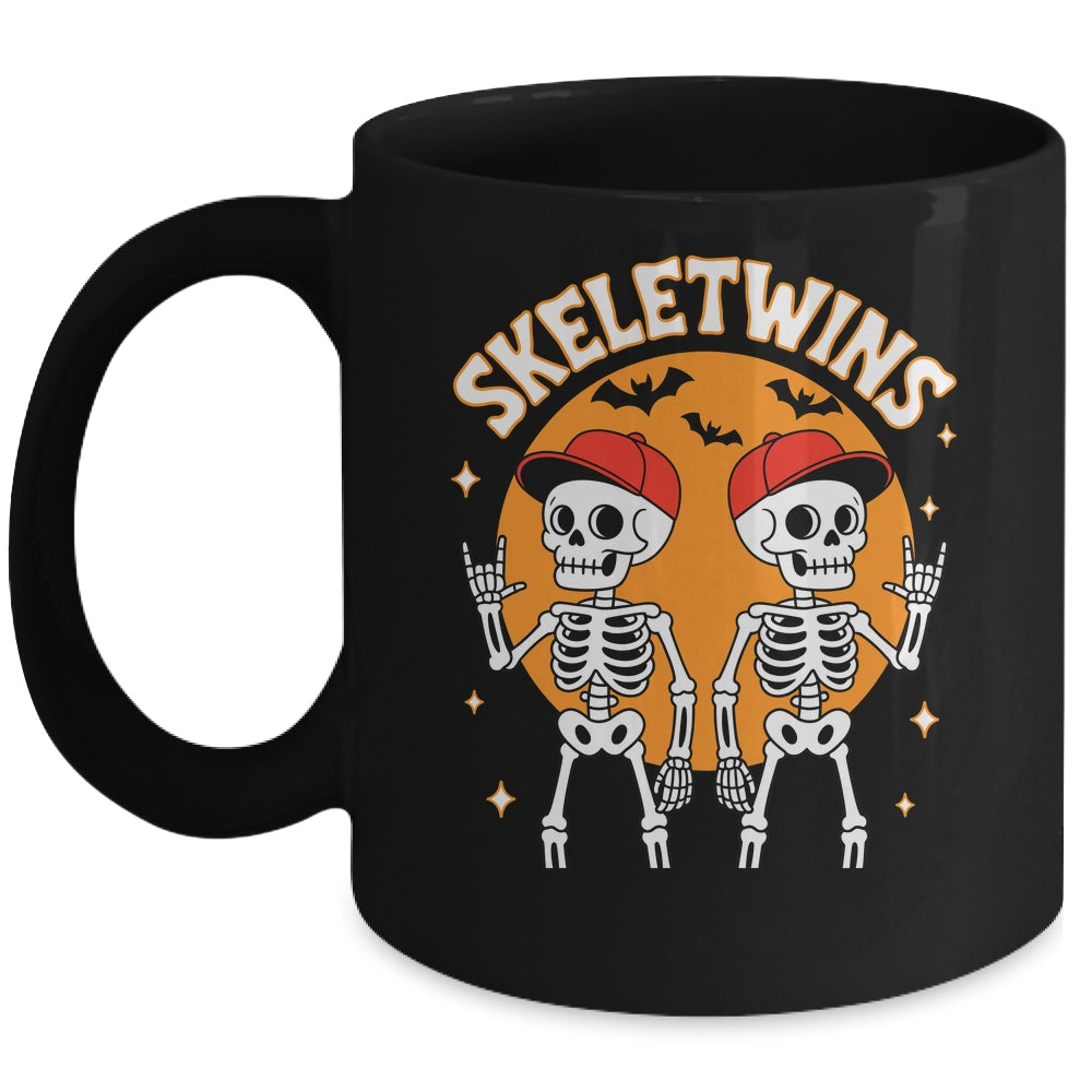 Skeletwins Halloween Twins Skeletons Men Boys Costume Funny Mug | siriusteestore