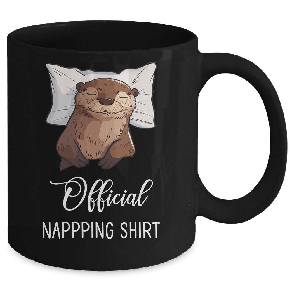 Sleeping Sea Otter Sleeping Otter Lover Official Napping Mug | siriusteestore
