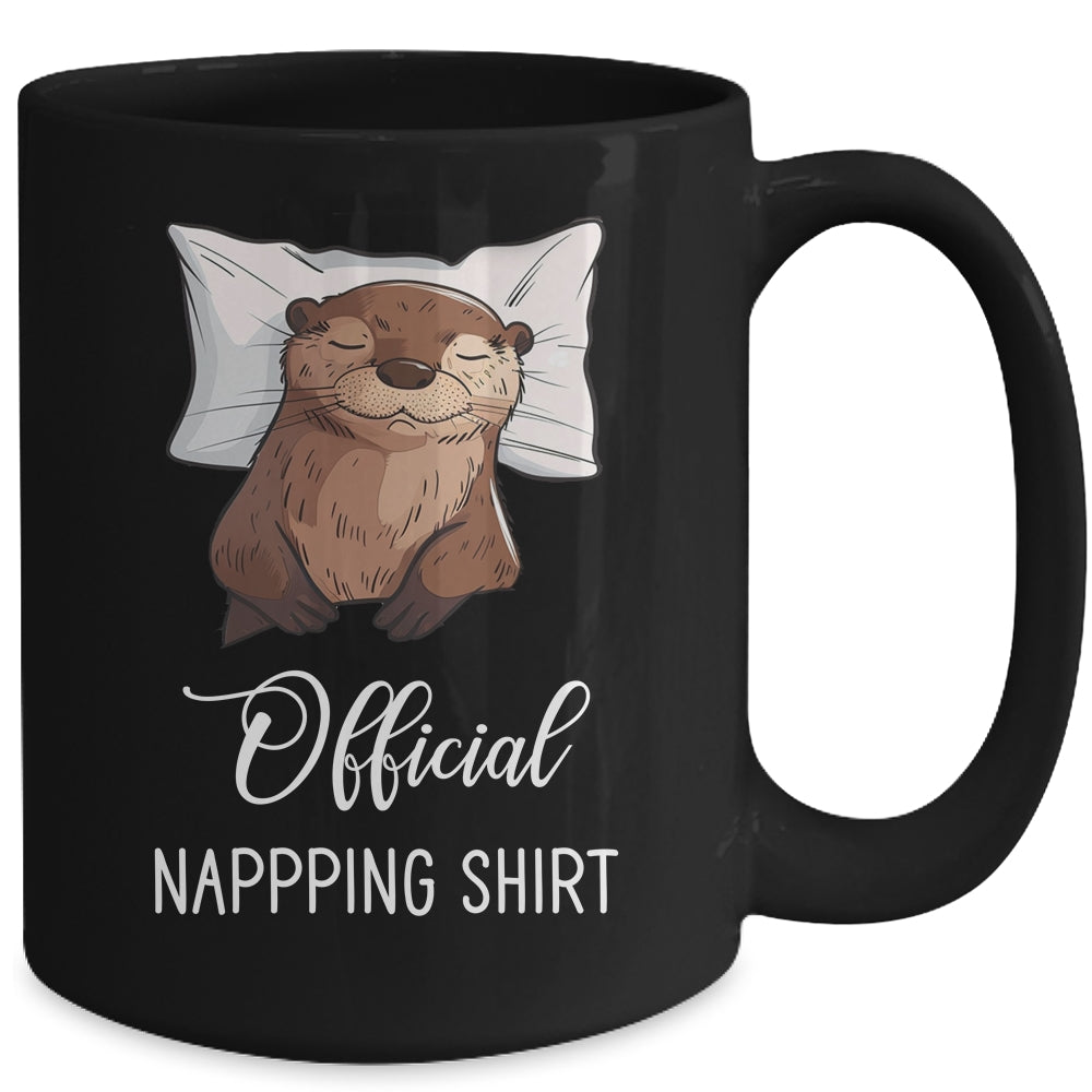 Sleeping Sea Otter Sleeping Otter Lover Official Napping Mug | siriusteestore