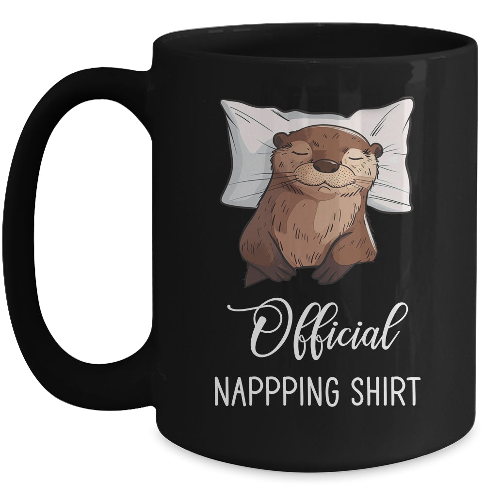 Sleeping Sea Otter Sleeping Otter Lover Official Napping Mug | siriusteestore
