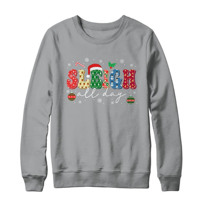 Sleigh All Day Slay Women Christmas Vintage Groovy Santa Hat Shirt & Sweatshirt | siriusteestore