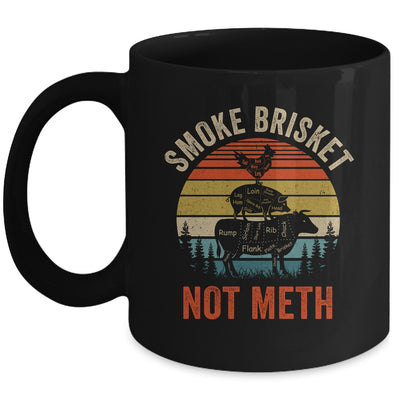 Smoke Brisket Not Meth Pitmaster BBQ Lover Smoker Grilling Mug | siriusteestore