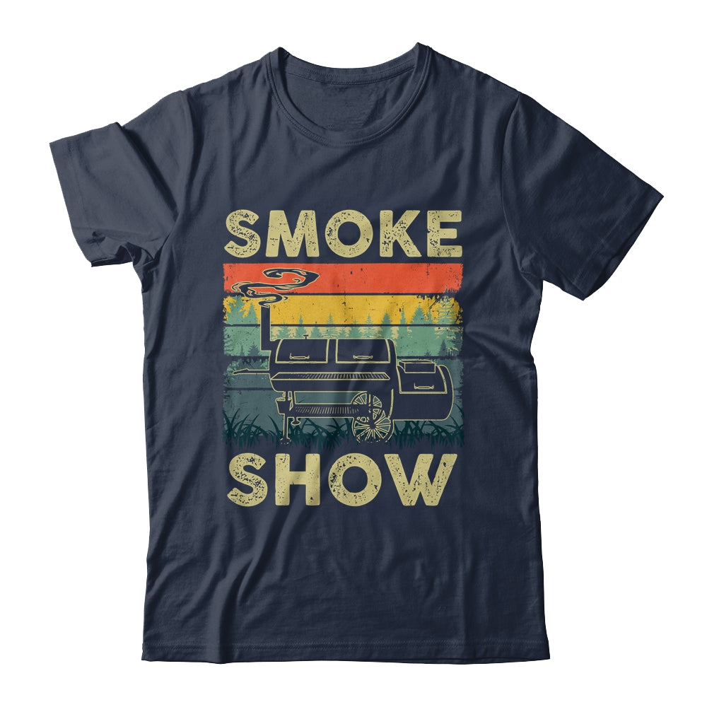 Smoke Show Funny BBQ Smoker Grilling Meat Smoking Retro Shirt & Hoodie | siriusteestore