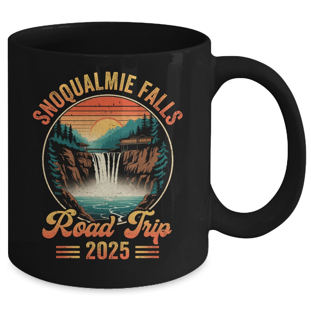 Snoqualmie Falls Road Trip 2025 Summer Vacation Family Matching Mug | siriusteestore