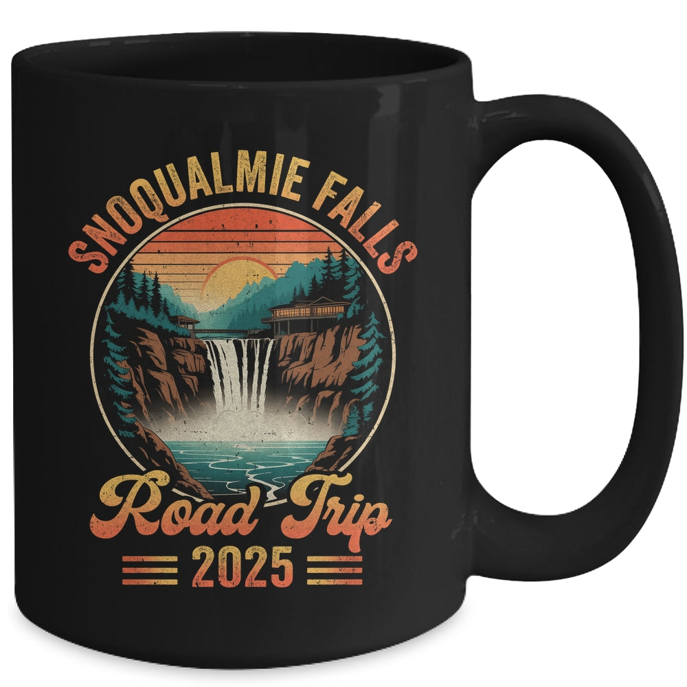 Snoqualmie Falls Road Trip 2025 Summer Vacation Family Matching Mug | siriusteestore