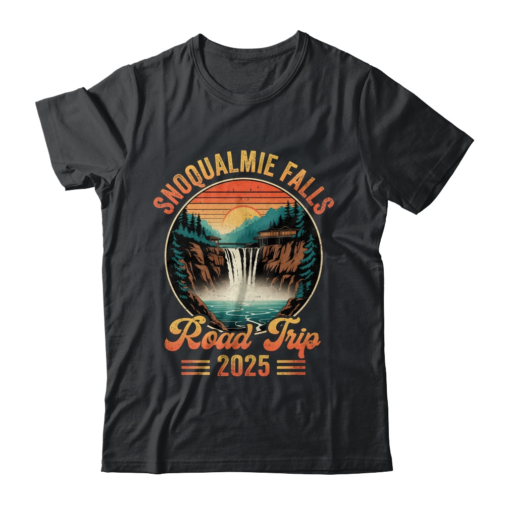 Snoqualmie Falls Road Trip 2025 Summer Vacation Family Matching Shirt & Tank Top | siriusteestore