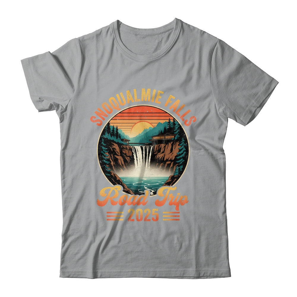 Snoqualmie Falls Road Trip 2025 Summer Vacation Family Matching Shirt & Tank Top | siriusteestore