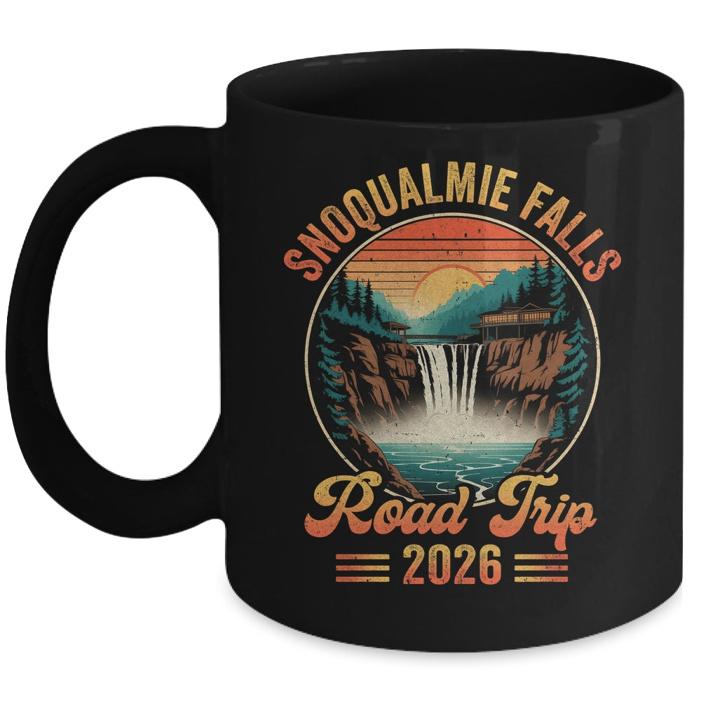 Snoqualmie Falls Road Trip 2026 Summer Vacation Family Matching Mug | siriusteestore