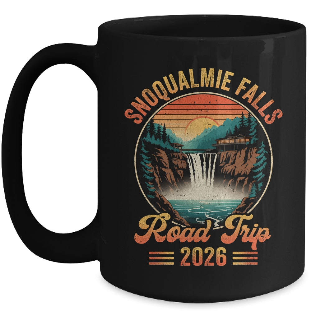 Snoqualmie Falls Road Trip 2026 Summer Vacation Family Matching Mug | siriusteestore