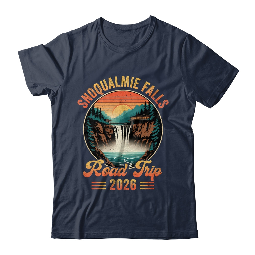Snoqualmie Falls Road Trip 2026 Summer Vacation Family Matching Shirt & Tank Top | siriusteestore