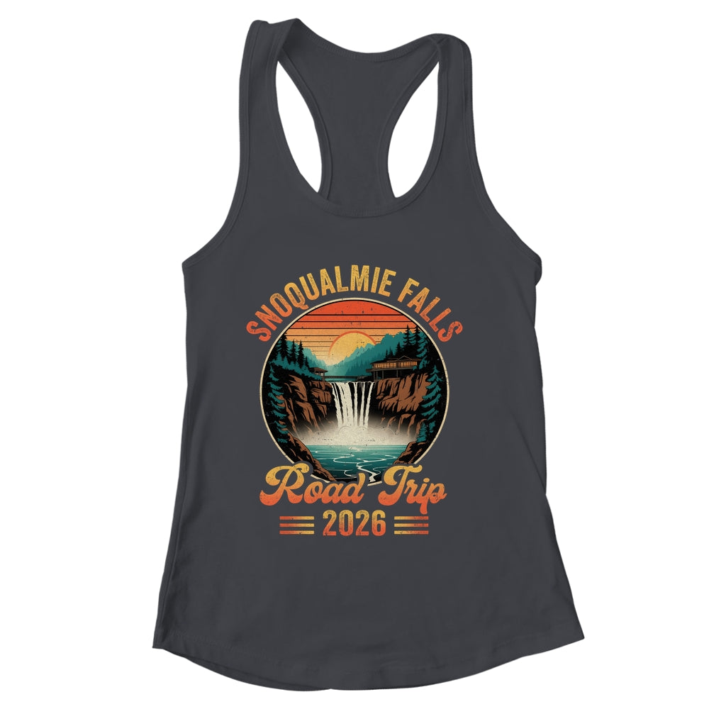Snoqualmie Falls Road Trip 2026 Summer Vacation Family Matching Shirt & Tank Top | siriusteestore