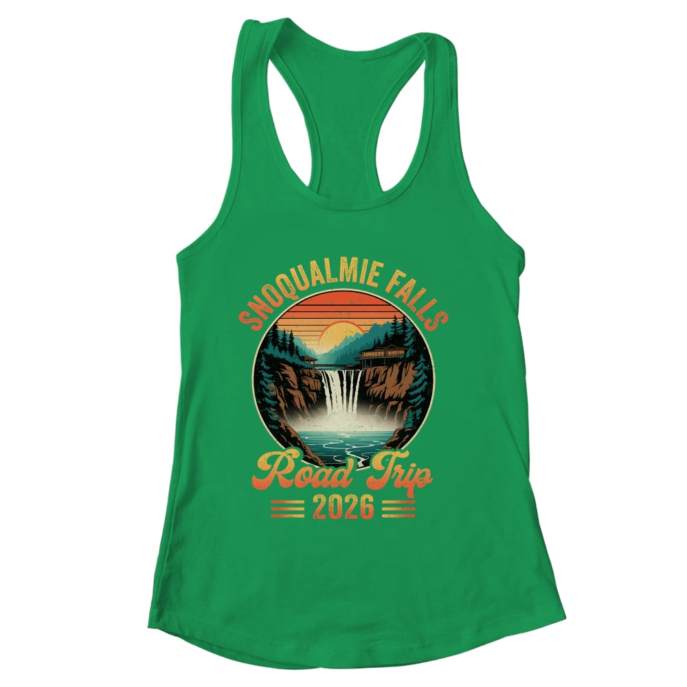 Snoqualmie Falls Road Trip 2026 Summer Vacation Family Matching Shirt & Tank Top | siriusteestore