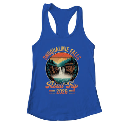 Snoqualmie Falls Road Trip 2026 Summer Vacation Family Matching Shirt & Tank Top | siriusteestore