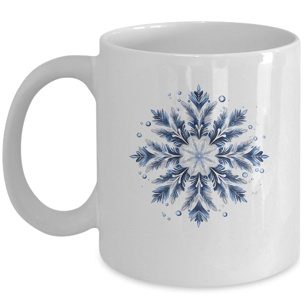 Snowflake Snow Merry Christmas Xmas Family Women Holiday Mug | siriusteestore