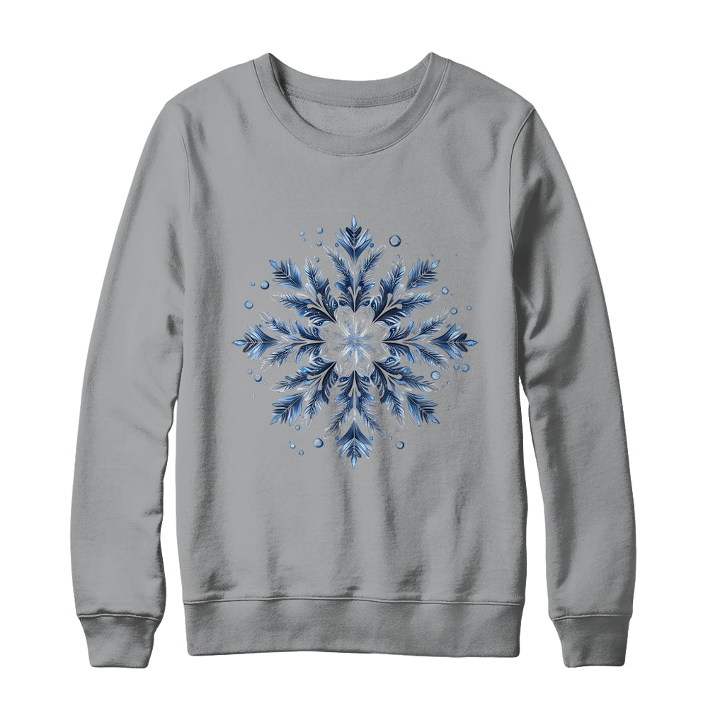 Snowflake Snow Merry Christmas Xmas Family Women Holiday Shirt & Sweatshirt | siriusteestore