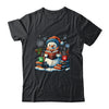 Snowman Reading Book Lovers Christmas Bookworm Librarian Shirt & Sweatshirt | siriusteestore