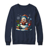 Snowman Reading Book Lovers Christmas Bookworm Librarian Shirt & Sweatshirt | siriusteestore