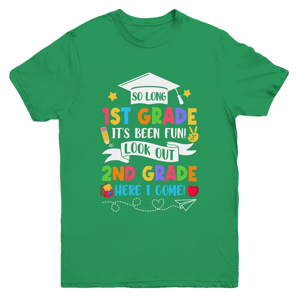 So Long 1st Grade Graduation 2nd Grade Here I Come 2024 Youth Shirt | siriusteestore