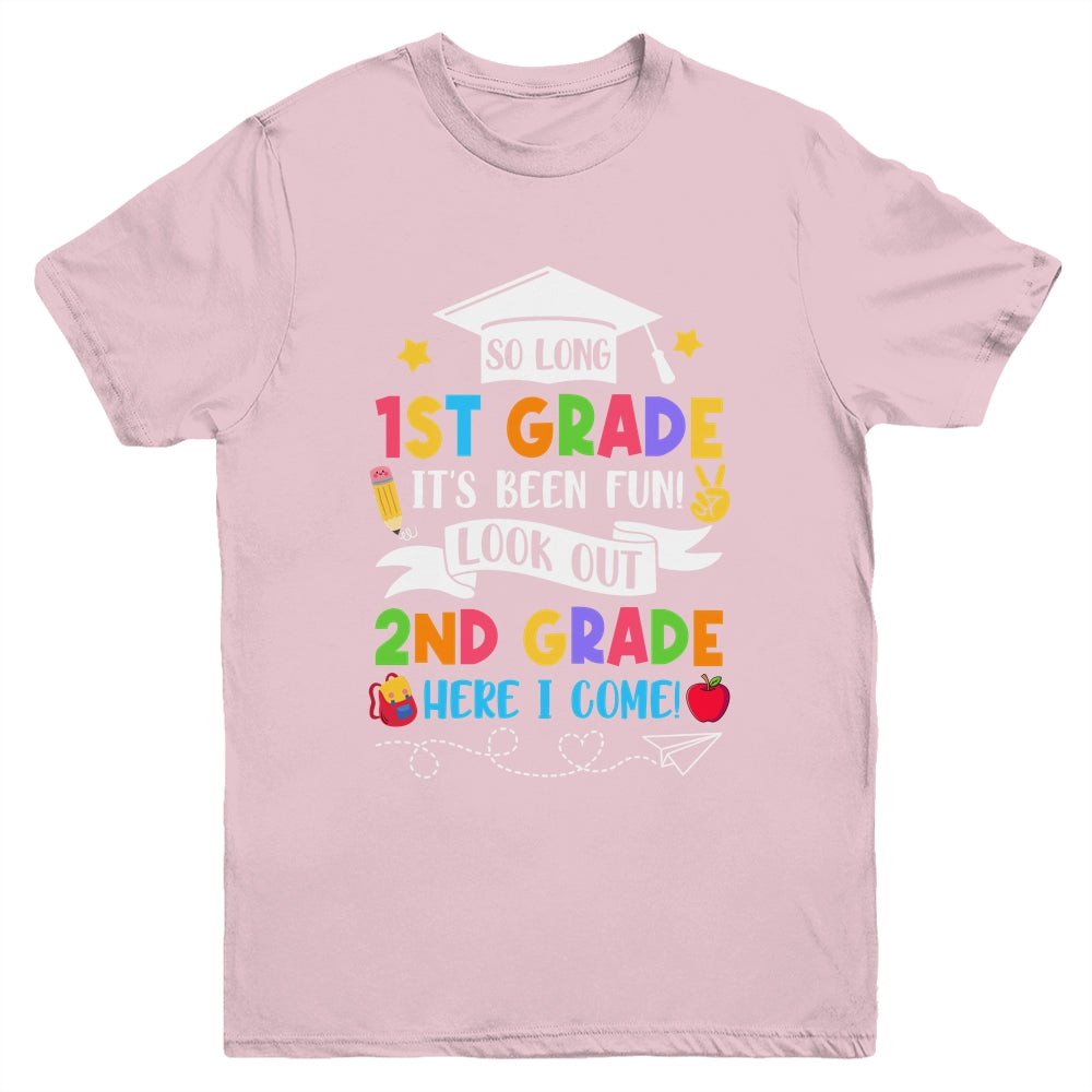 So Long 1st Grade Graduation 2nd Grade Here I Come 2024 Youth Shirt | siriusteestore