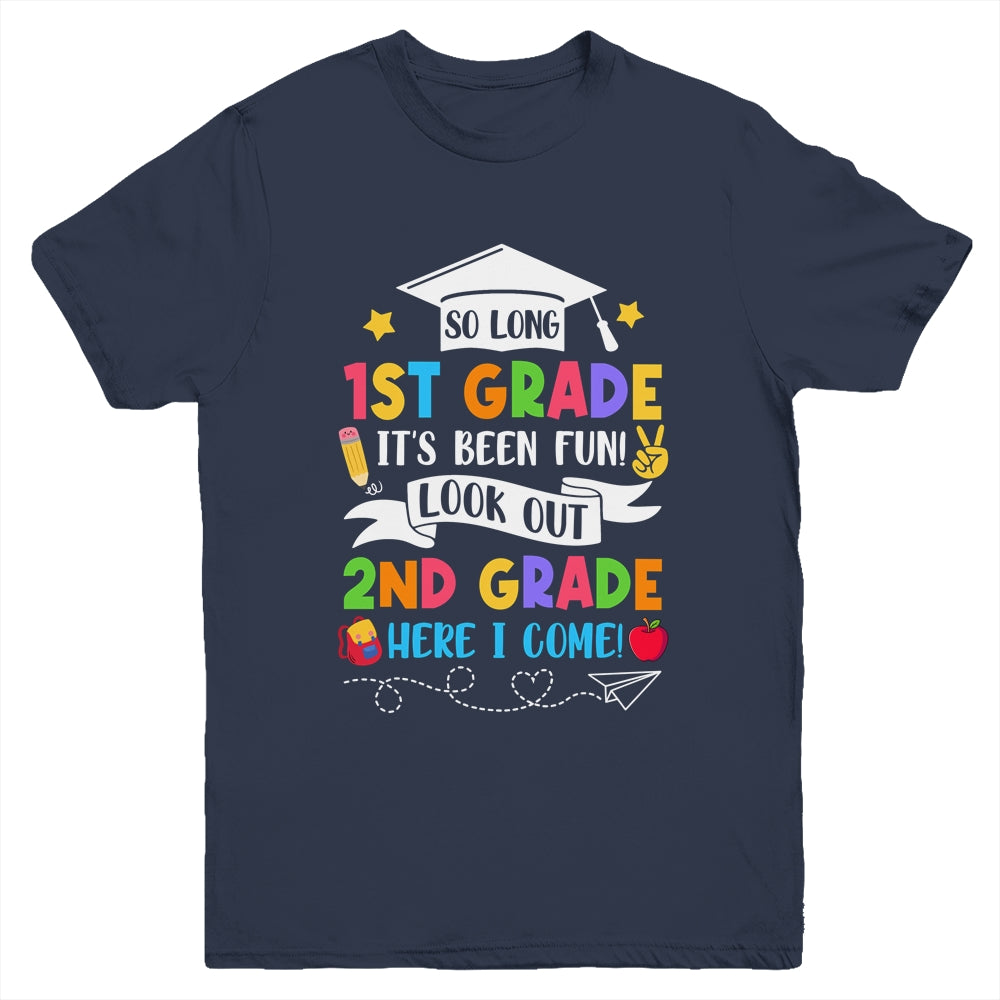 So Long 1st Grade Graduation 2nd Grade Here I Come 2024 Youth Shirt | siriusteestore